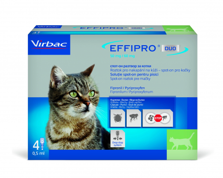 Farmacie Pisici - Effipro Duo Cat - 4 pipete
