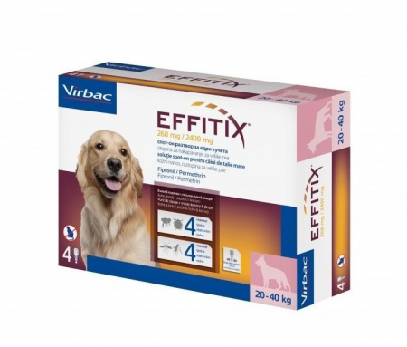 Afecțiuni - Effitix Dog L (20-40kg) - cutie 4 pipete