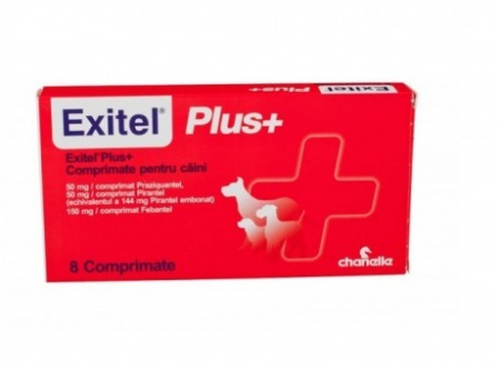 Antiparazitare Interne - Exitel Plus Flavour Dog - 8 comprimate