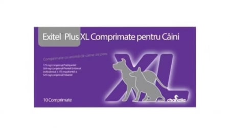 Antiparazitare Interne - Exitel Plus XL Dog - 10 comprimate