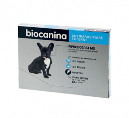 Farmacie Câini - FiproDog M (10-20 kg) - 3 pipete