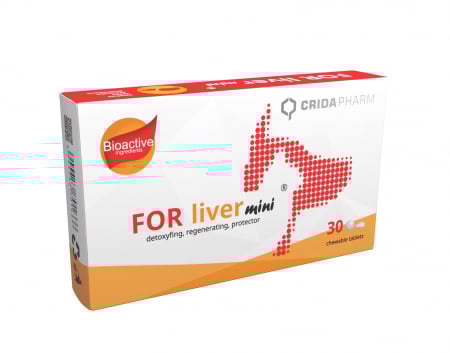 Afecțiuni Hepatice - FOR Liver Mini – 30 tablete masticabile