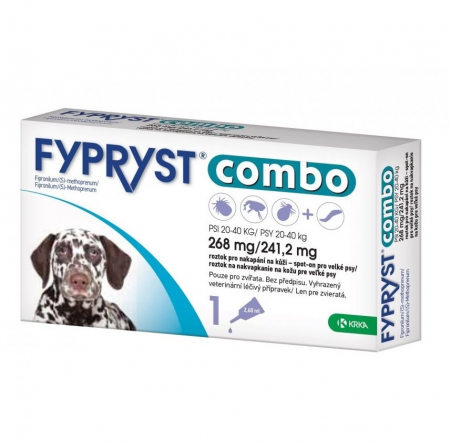Câini - Fypryst Combo Dog L 268 mg (20-40kg) - cutie 3 pipete