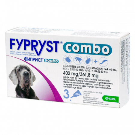 Fypryst Combo Dog XL 402 mg (40-60kg) - cutie 3 pipete