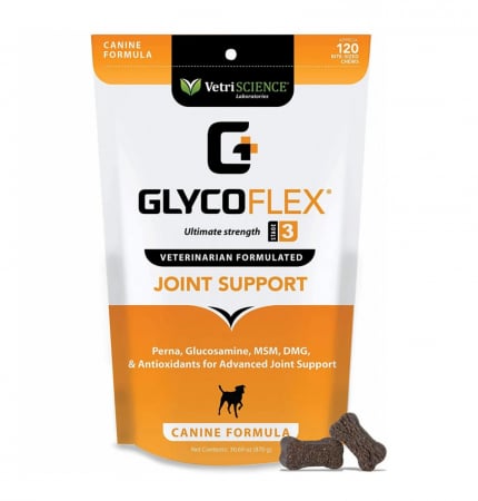 Dureri Articulare / Antiinflamatoare - Glyco Flex 3 Bite-sized Chews - 120 tablete palatabile moi