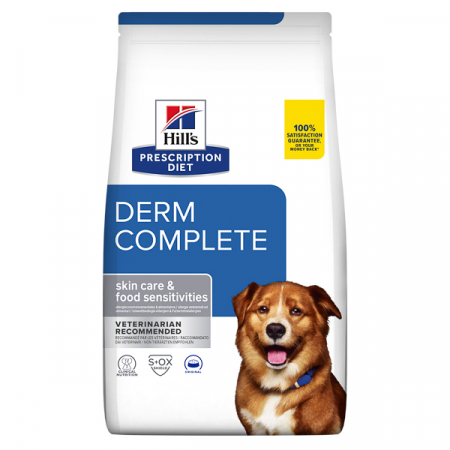 Diete Veterinare - Hrană uscată Câini - Hill's PD Canine Derm Complete - 4 kg