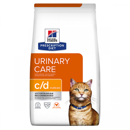 Diete Veterinare - Hrană uscată Pisici - Hill's PD Feline C/D Multicare Chicken - 1.5 kg