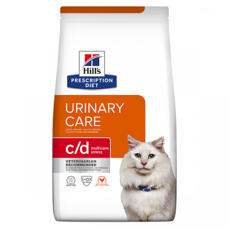 Diete Veterinare - Hrană uscată Pisici - Hill's PD Feline C/D Multicare Stress Chicken - 8 kg