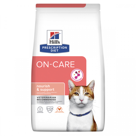 Diete Veterinare - Hrană uscată Pisici - Hill's PD Feline On-Care Chicken - 1,5 kg