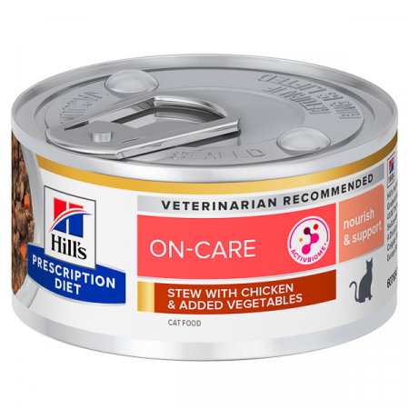Diete Veterinare - Hrană umedă Pisici - Hill's PD Feline On Care Chicken and Vegetables Stew - Conserva 82 g