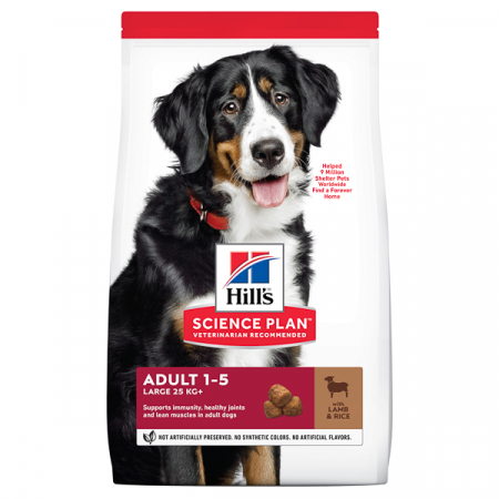 Câini - Hill's SP Canine Adult Large Breed Lamb&Rice - 14 kg