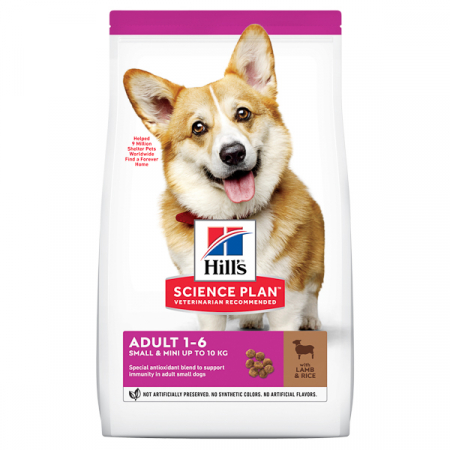 Câini - Hill's SP Canine Adult Small&Mini Lamb&Rice - 6 kg
