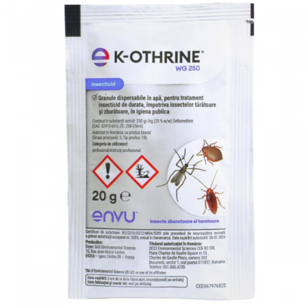 Combatere Dăunători - K-Othrine WG 250 - 20 g