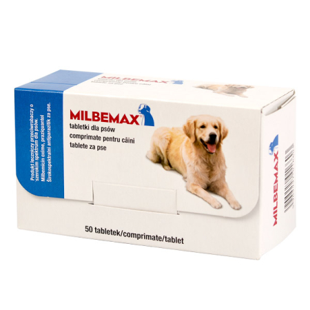 Antiparazitare Interne - Milbemax Dog 12.5mg/125mg (5-25 kg) - 1 comprimat