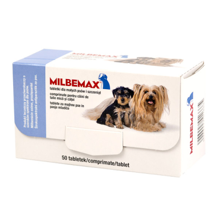 Antiparazitare Interne - Milbemax Dog 2.5mg/25mg (<5 kg) - 1 comprimat