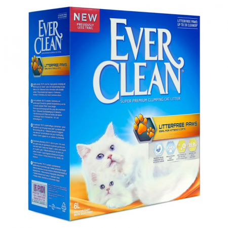 Igienă și Îngrijire Pisici - Nisip litieră Ever Clean Litterfree Paws - 6 l