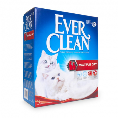 Igienă și Îngrijire Pisici - Nisip litieră Ever Clean Multiple Cat - 10 l