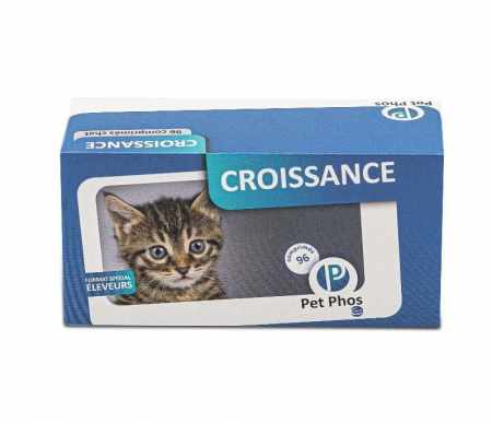 Suplimente Imunitate și Vitamine - Pet Phos Felin Croissance - 96 tablete