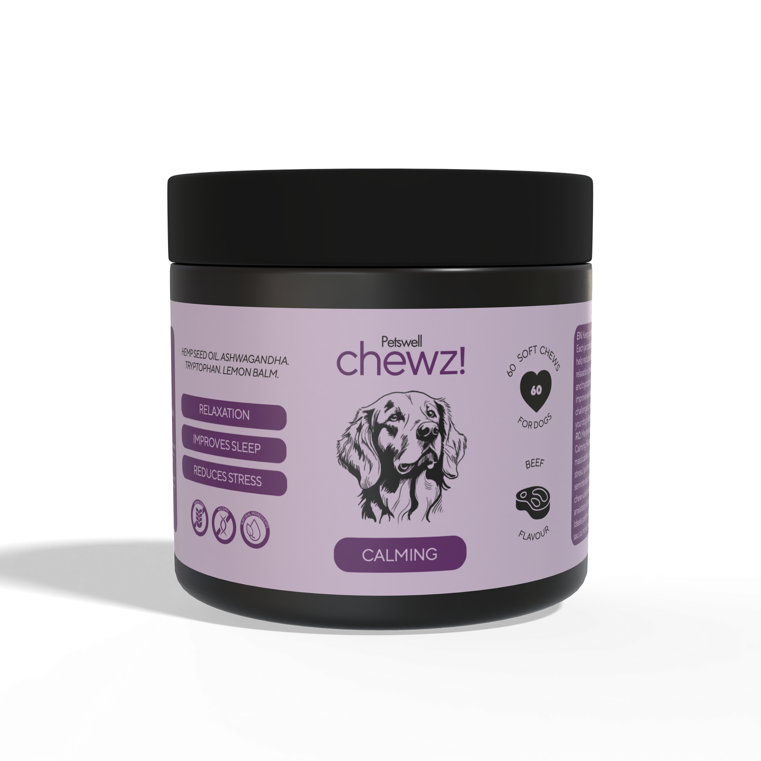 Calmante - Petswell chewz Calming - 60 tablete masticabile