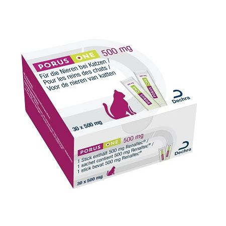 Pisici - Porus One – Cutie cu 30 plicuri x 500 mg