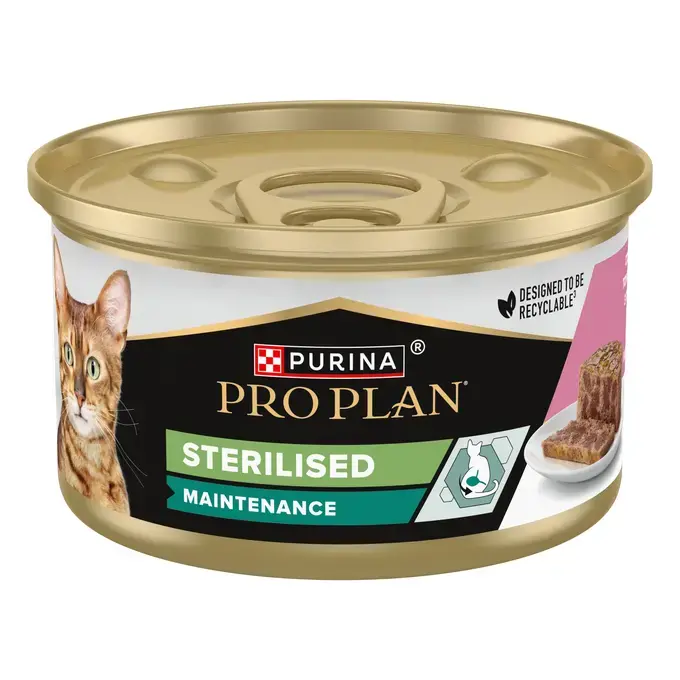 Pisici - Purina Pro Plan Adult Sterilised Cat Maintenance Somon - 85g