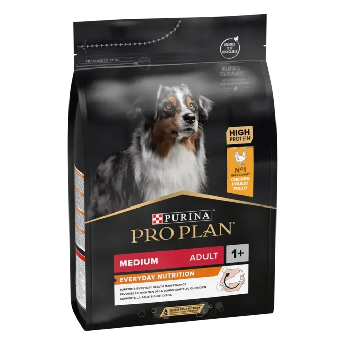 Hrană / Diete Câini - Purina Pro Plan Dog - Medium Adult Everyday Nutrition - Pui – 3 kg