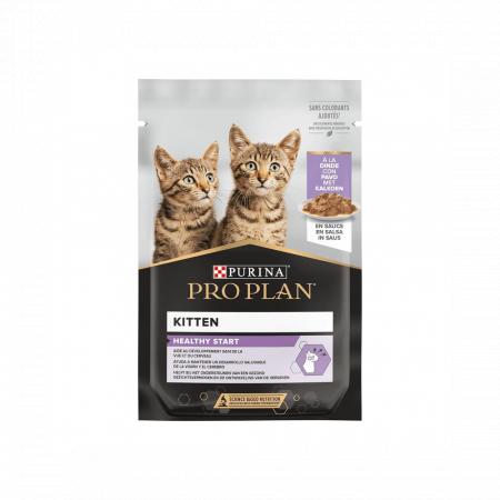 Hrană / Diete Pisici - Purina Pro Plan Kitten Healthy Start - Curcan – plic 85g