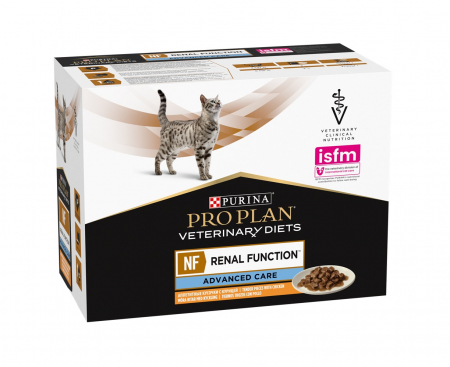 Pisici - Purina Pro Plan Vet Diets Cat NF - Advanced Care - Pui - 10 x 85g