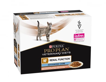 Hrană / Diete Pisici - Purina Pro Plan Vet Diets Cat NF - Advanced Care - Somon - 10 x 85g
