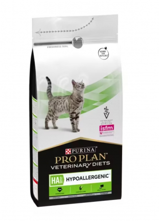 Diete Veterinare - Hrană uscată Pisici - Purina Pro Plan Vet Diets Cat HA Hypoallergenic – 1.3 kg
