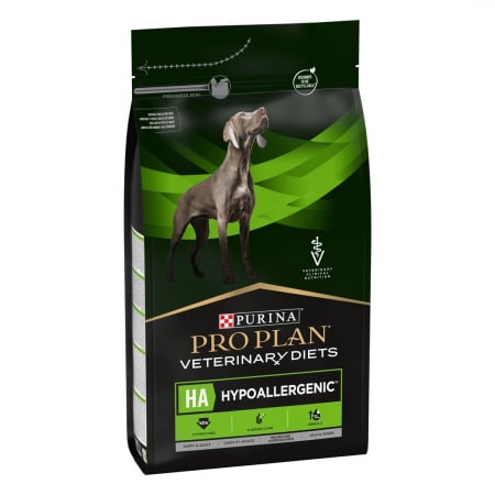 Diete Veterinare - Hrană uscată Câini - Purina Pro Plan Veterinary Diets Dog HA Hypoallergenic – 3 kg