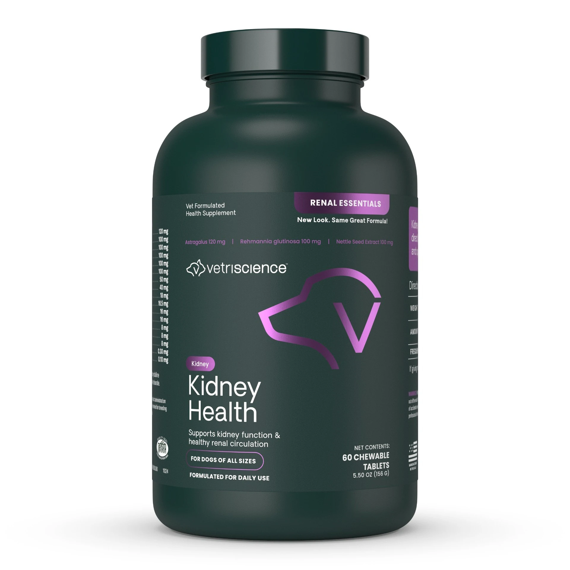 Tractul Urinar și Rinichi - Kidney Health Dog - Renal Essentials for Dogs - 45 tablete