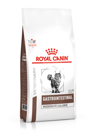 Diete Veterinare - Hrană uscată Pisici - Royal Canin Gastrointestinal Cat Moderate Calories - 2 kg