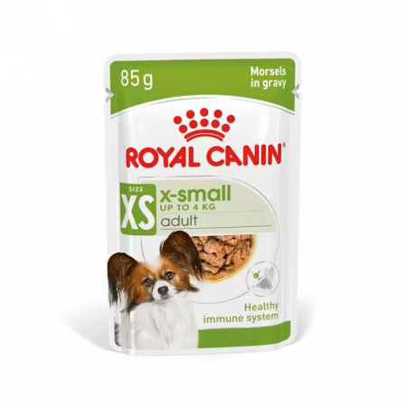 Hrană / Diete Câini - Royal Canin X-Small Adult Dog - în sos - 85 g