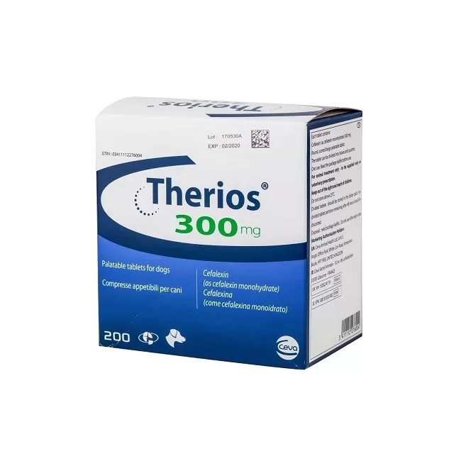 Antibiotice și Antiinflamatoare - Therios 300 mg - Folie cu 10 comprimate