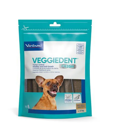 Recompense Câini - VeggieDent Fresh XS (<5 Kg) - 15 batoane