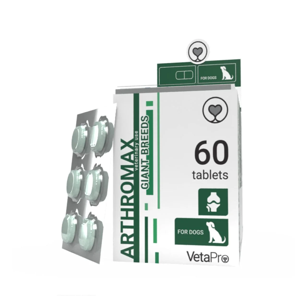 Dureri Articulare / Antiinflamatoare - Vetapro Arthromax Dog Giant Breeds - 60 tablete