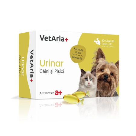 Câini - Vetaria+ Urinar Câine și Pisică - 30 capsule twist off