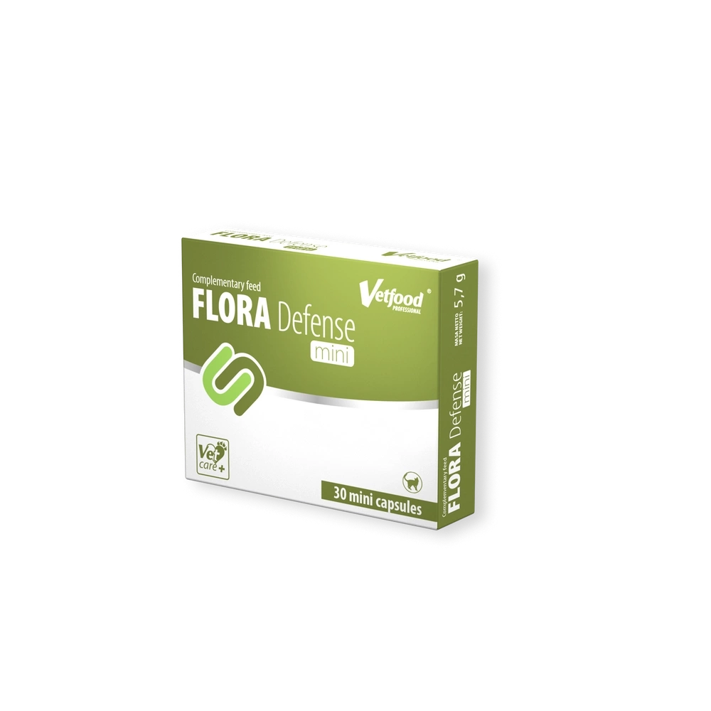 Farmacie Rozătoare - Vetfood Flora Defense Mini - 30 capsule
