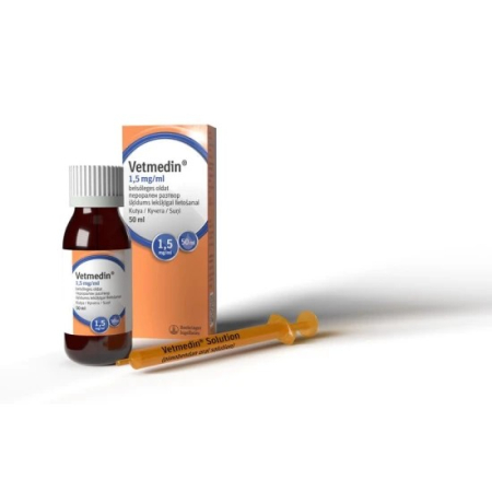 Afecțiuni - Vetmedin 1.5 mg/ml - 50 ml solutie orala