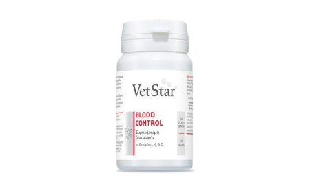 Pisici - Vetstar Blood Control - Vitamina K1 și C - 30 comprimate