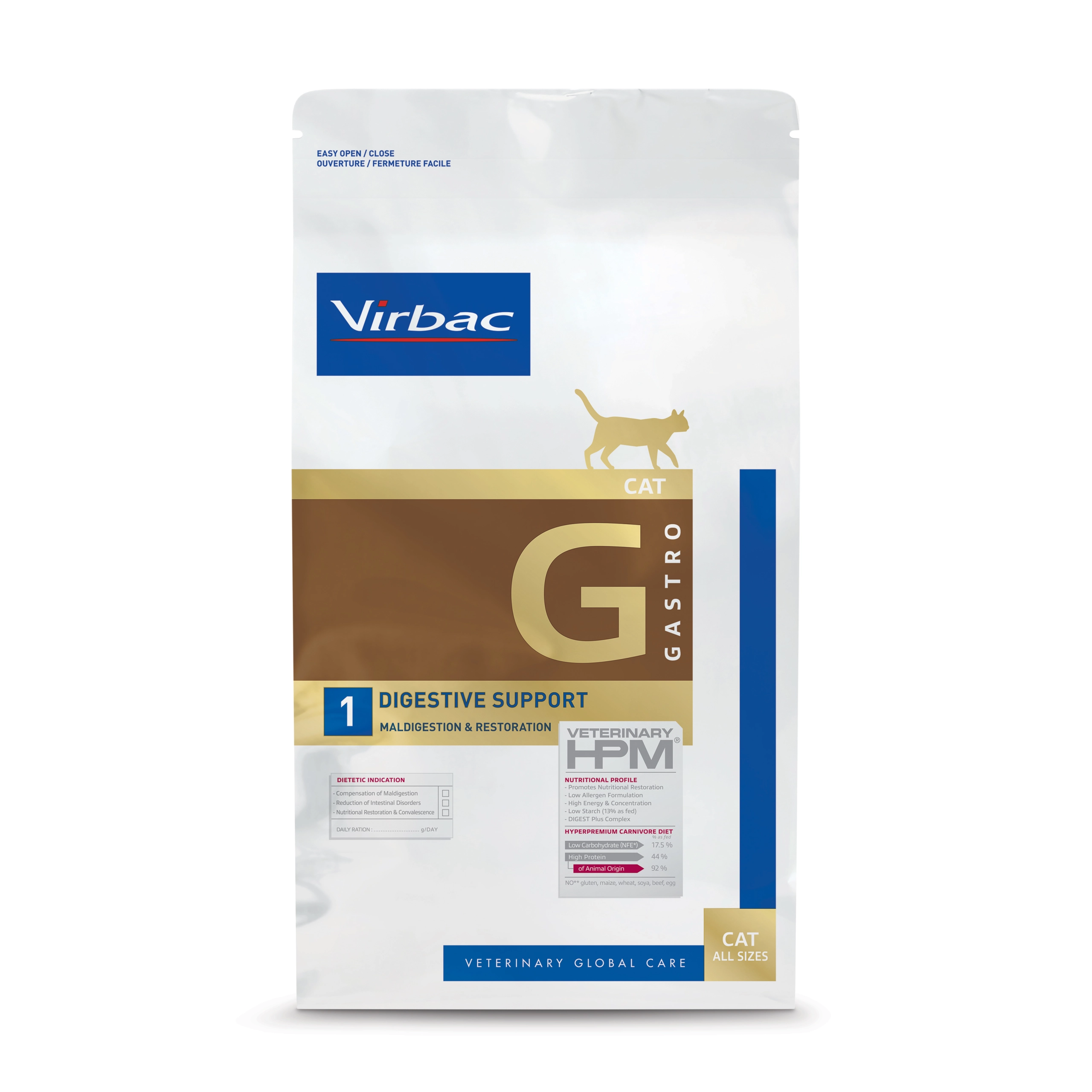 Medalioane - Virbac HPM Cat Digestive Support - 1.5 kg