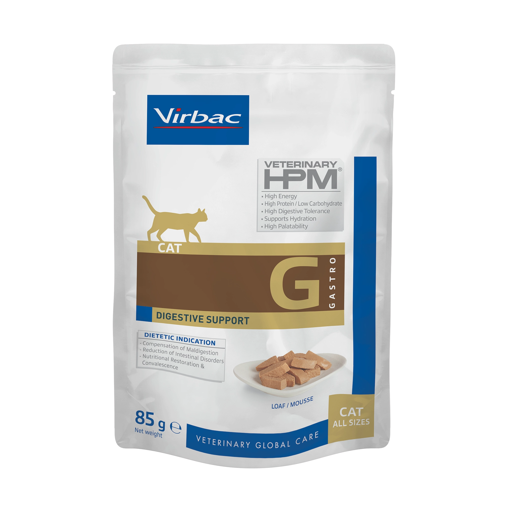 Medalioane - Virbac HPM Cat Digestive Support Loaf - plic 85 g