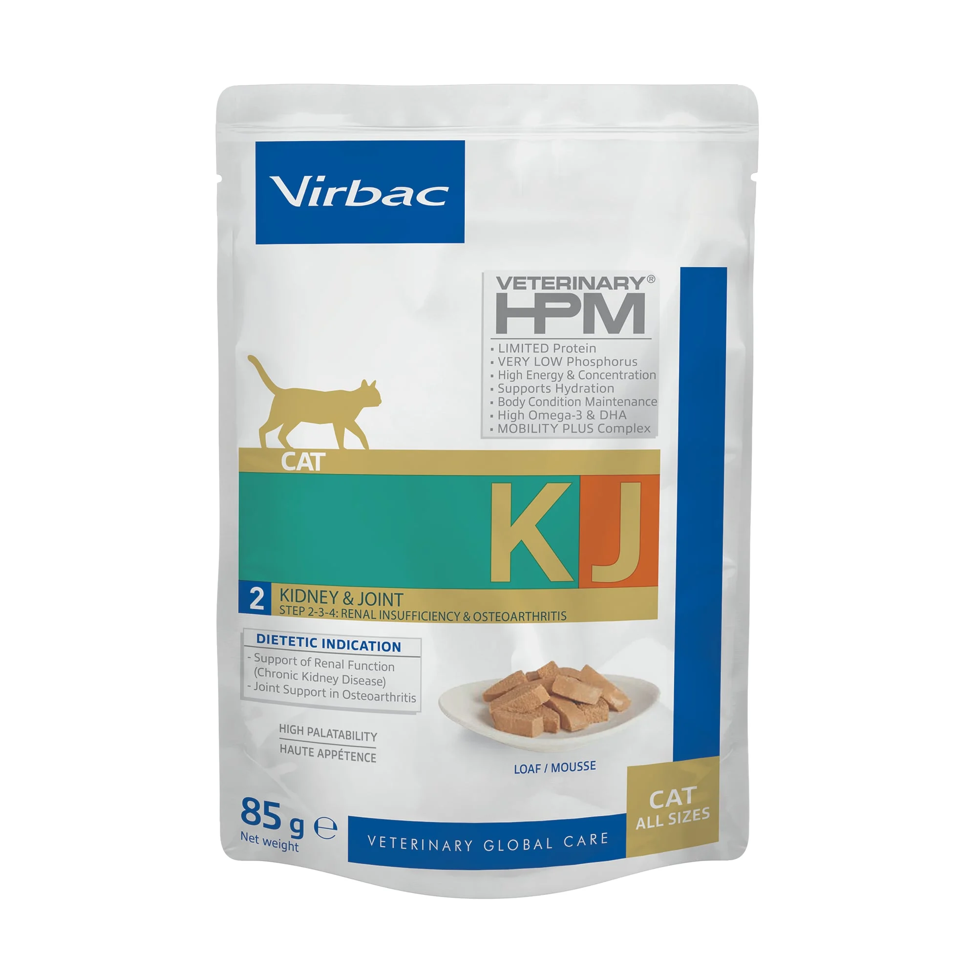 Hrană / Diete Pisici - Virbac HPM Cat Kidney & Joint Loaf - plic 85 g