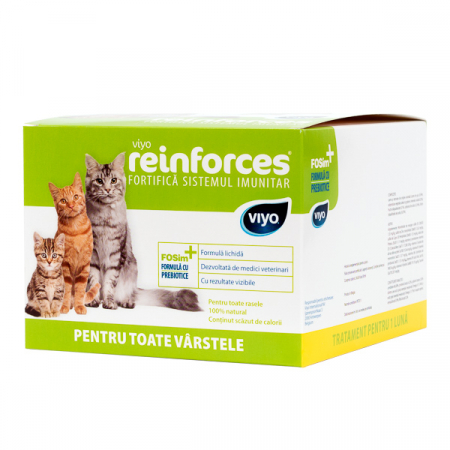 Suplimente Imunitate și Vitamine - Viyo Reinforces Cat all ages - 30 plicuri x 30 ml