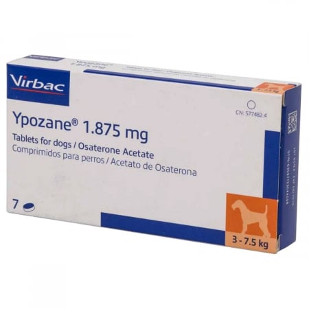 Hormonale - Ypozane 1.875 mg Câini (sub 7.5 kg) - 7 tablete