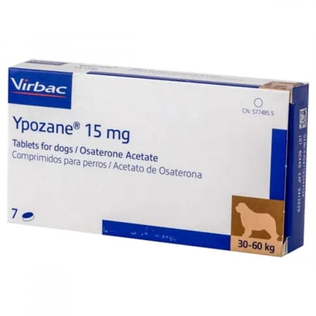 Hormonale - Ypozane 15 mg Câini (30-60 kg) - 7 tablete