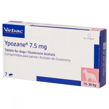Hormonale - Ypozane 7.5 mg Câini (15-30 kg) - 7 tablete
