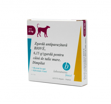 Zgardă antiparazitară Biove Câini Talie Mare - 60 cm