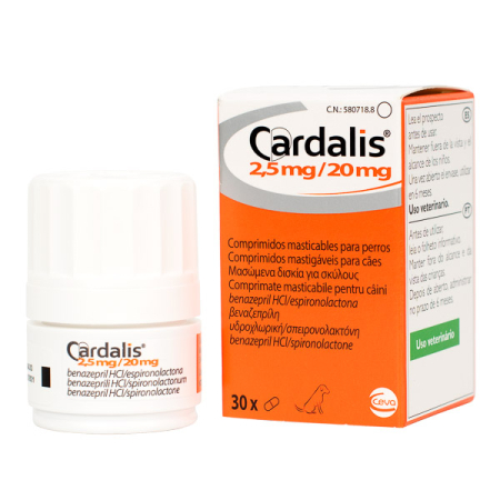 CÂINI - Cardalis S (2.5 mg / 20 mg) – 30 comprimate